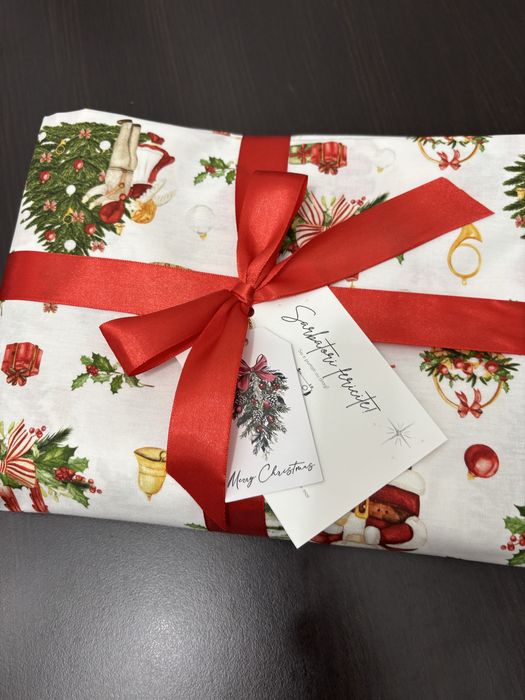 Fata de masa model Mos Craciun 150x240 cm