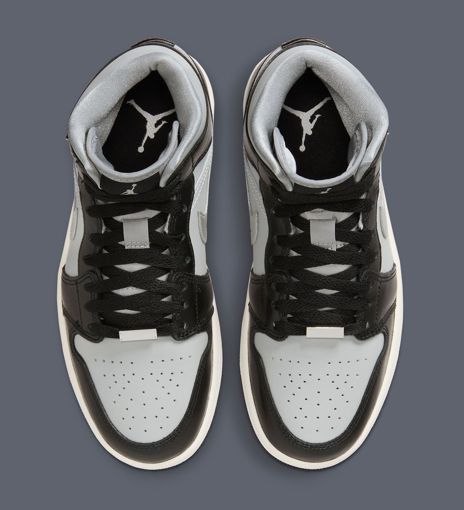 Jordan 1 retro mid "black chrome" 42  originali noi
