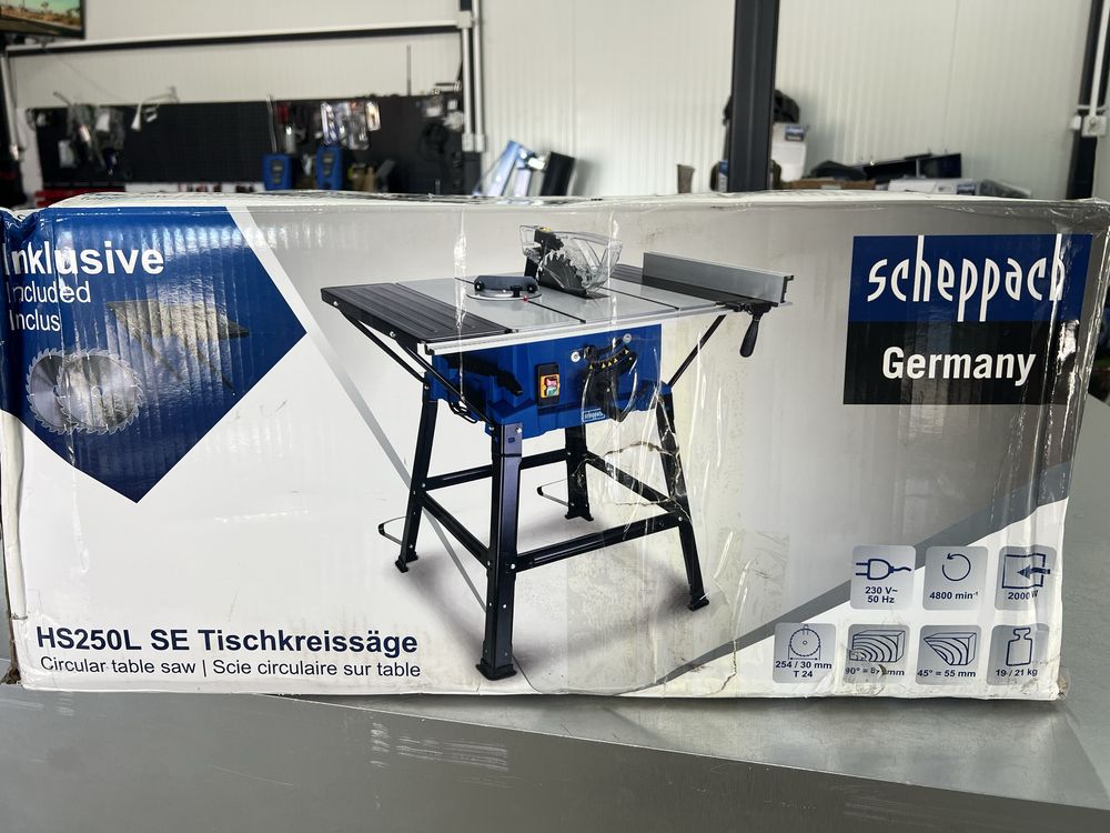 Стационарен циркуляр -Scheppach HS250L и Scheppach HS110