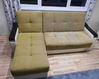 Холова гарнитура-диван с лежанка и фотьойл