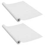 Folii mobilier autoadezive, 2 buc., lemn alb, 500 x 90 cm, PVC