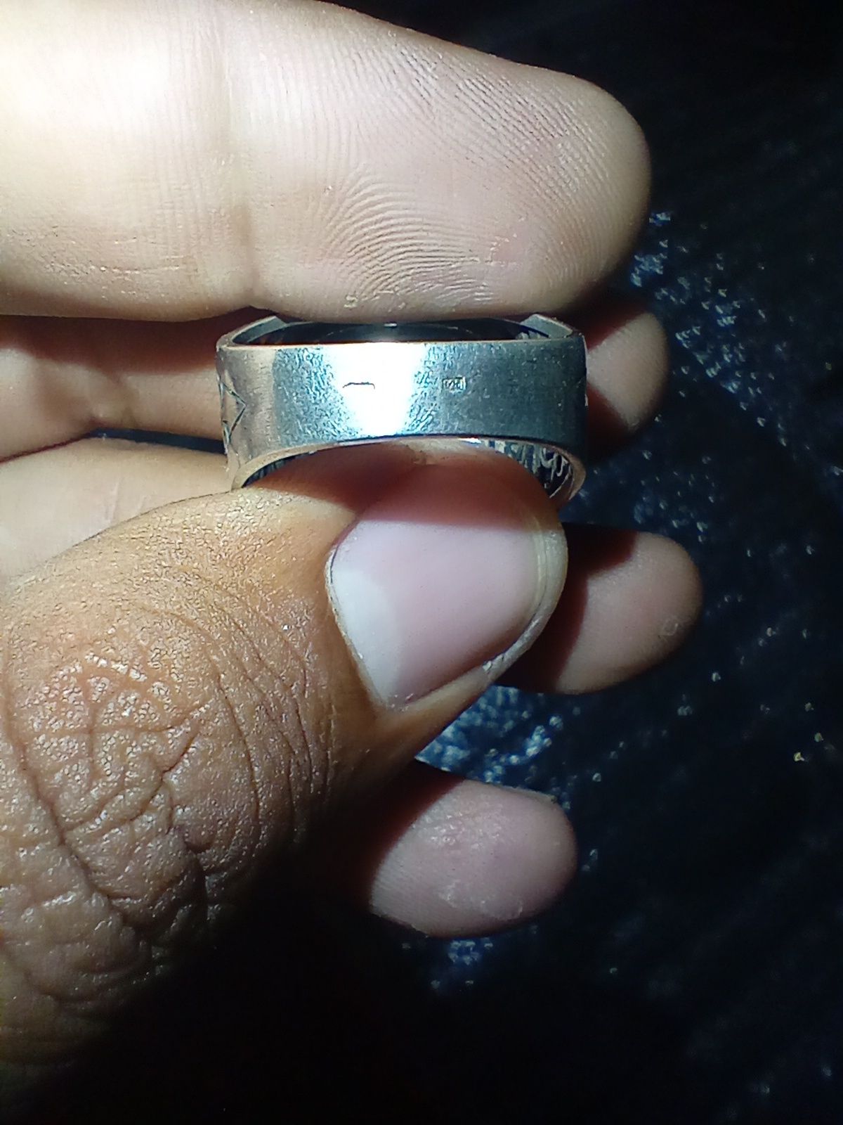 Мужской перстень серебро