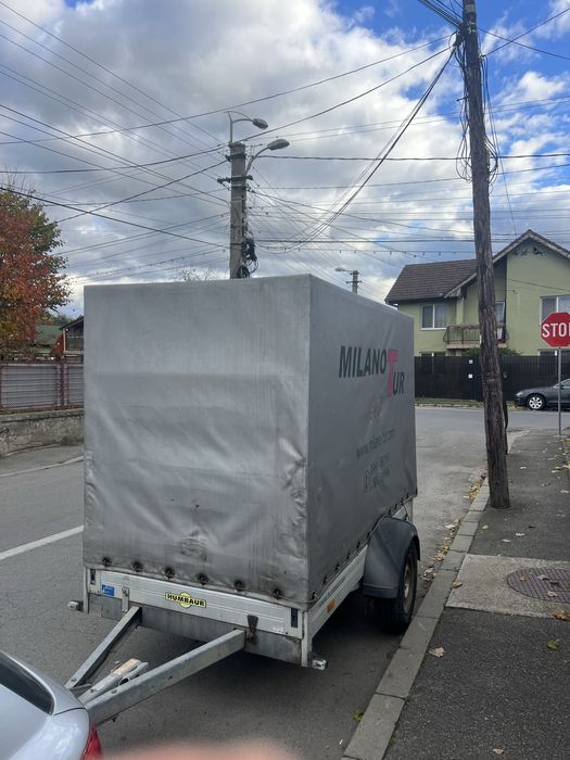 Remorca Humbaur cu prelata.           .