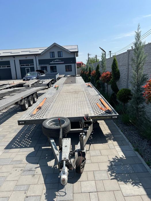 Inchiriez remorca cu prelata pe 2 axe de 2000 kg, trailere si remorci