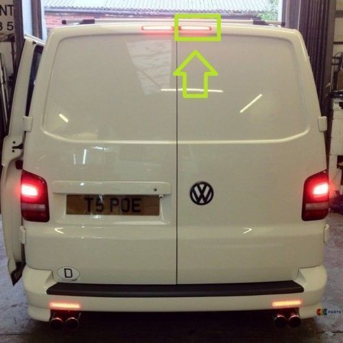 Stop frana suplimentar VW Transporter/Multivan (T5), 04.2003-2015, VW Transporter/Multivan (T6), 04.2015-2020 pentru modele cu 2 usi spate, partea Dreapta, TYC 15-0369-00-9, LED; de deasupra usii