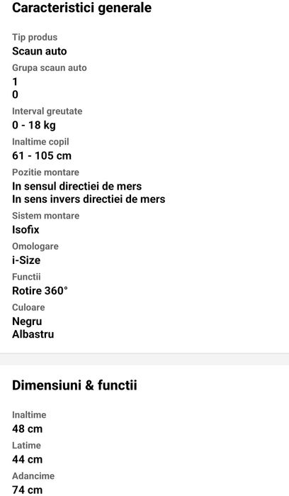 Vand Scaun masina Britax 360°