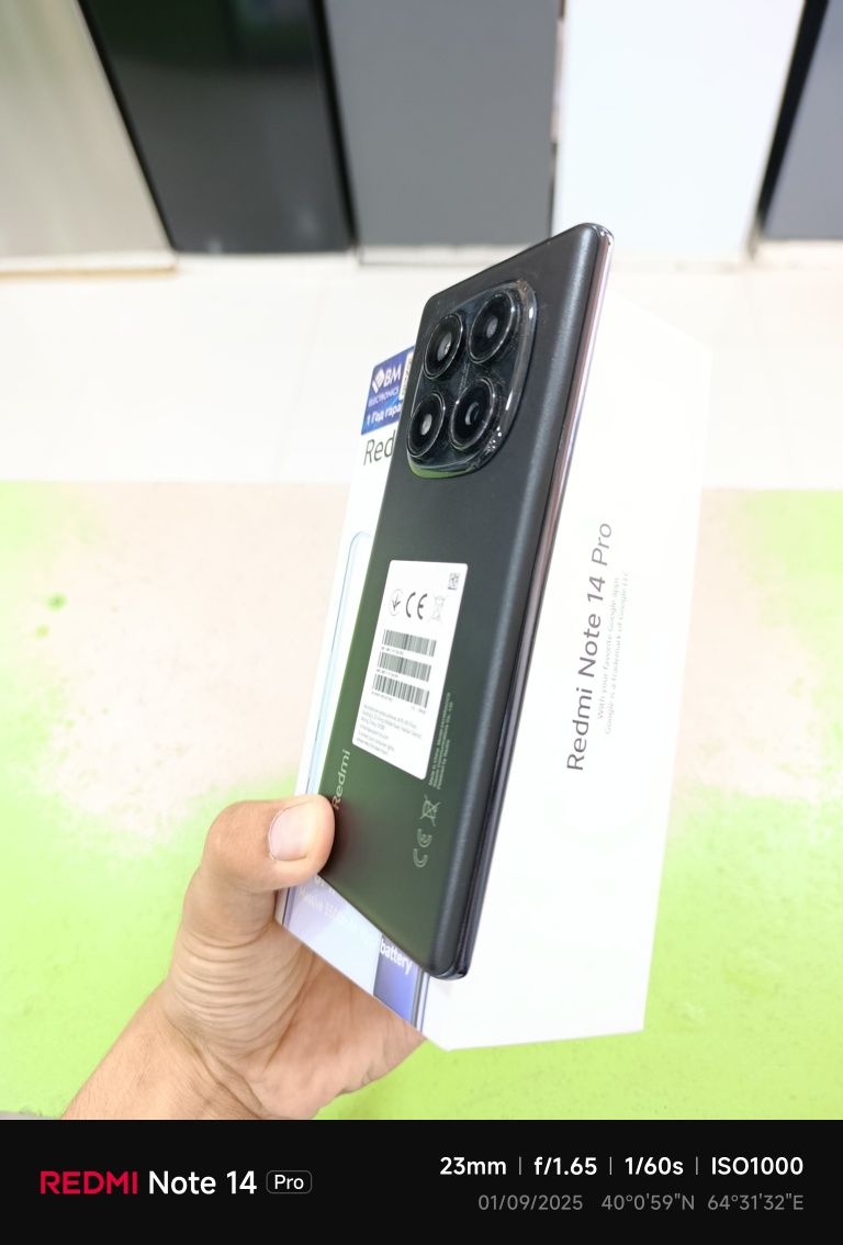 Redmi not 14 Pro garantiya bor 8/256 olinganiga 1 oy boʻlgan