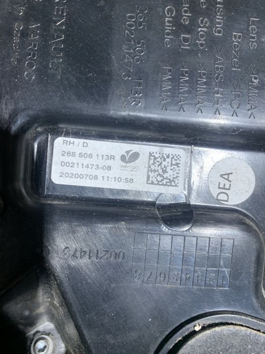 Lampa stop Renault Zoe facelift partea dreapta