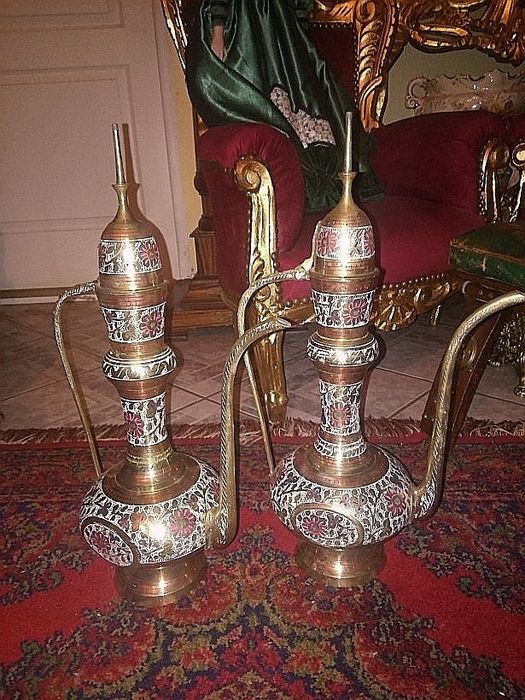 Set carafe din bronz ,piese deosebite decor