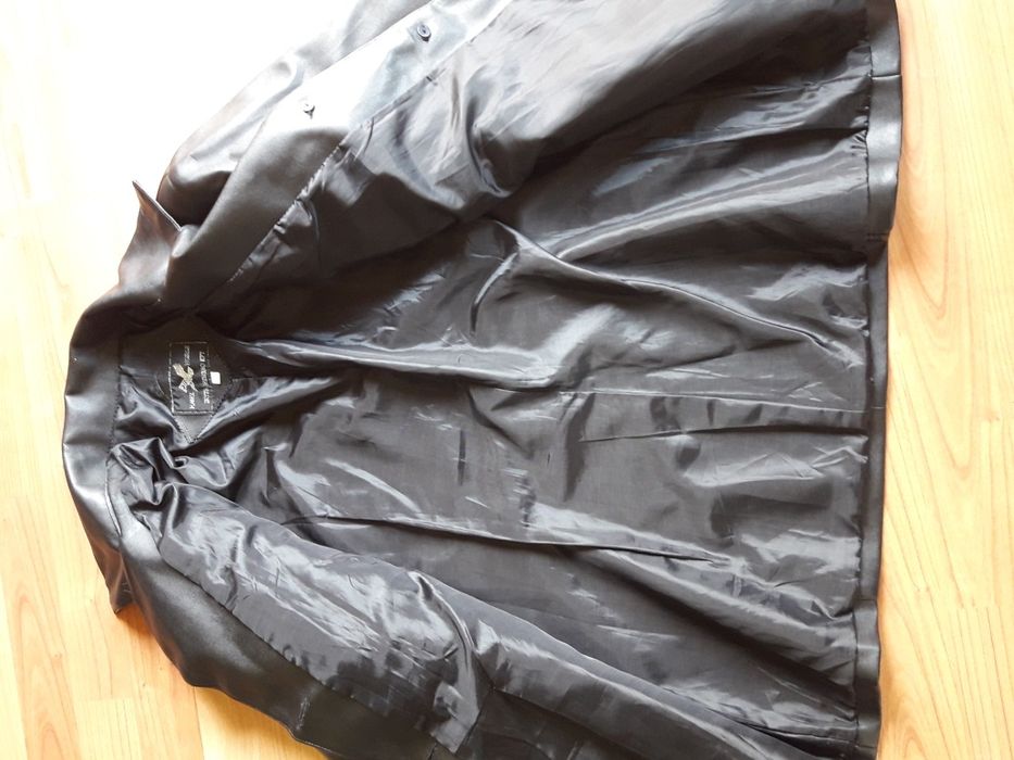 Haină piele neagra