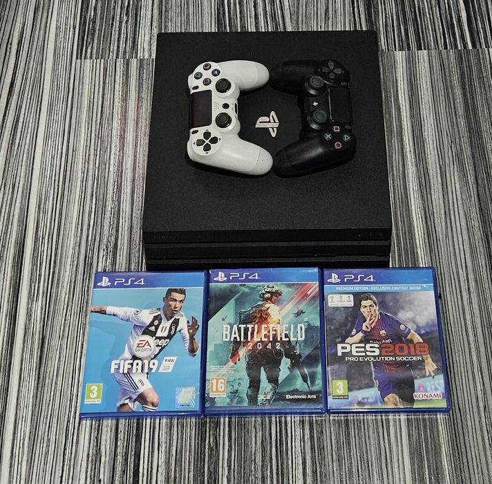 Consola Sony ps 4 pro+3 jocuri originale