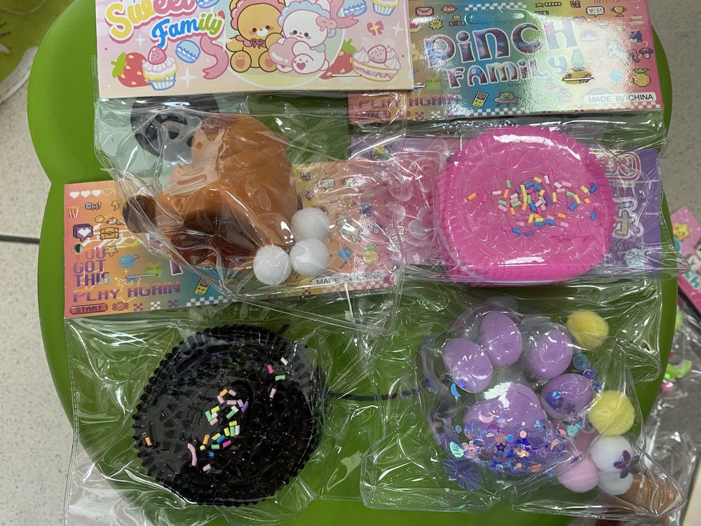 Set 3 labute antistres jucarie mochi squishy squisee
