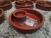 Set 9 farfurii bol aperitiv Tierra Roja, diametru 14cm, ceramica rosie