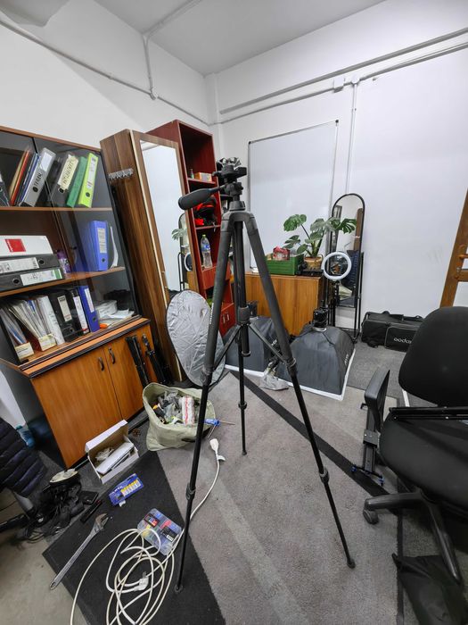 Lumini Studio Godox cu Blit/Panou led pentru poze/Trepied cu cap fluid