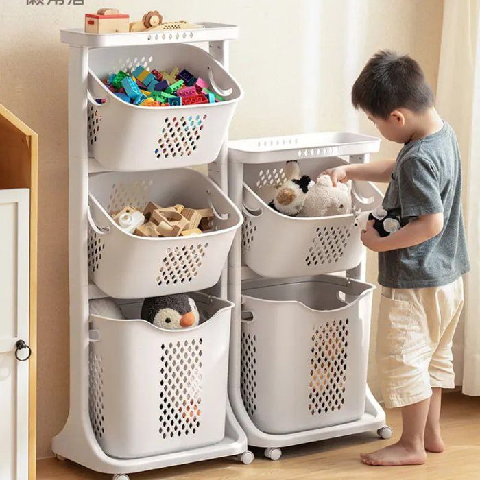 Корзина для хранения белья в ванную комнату