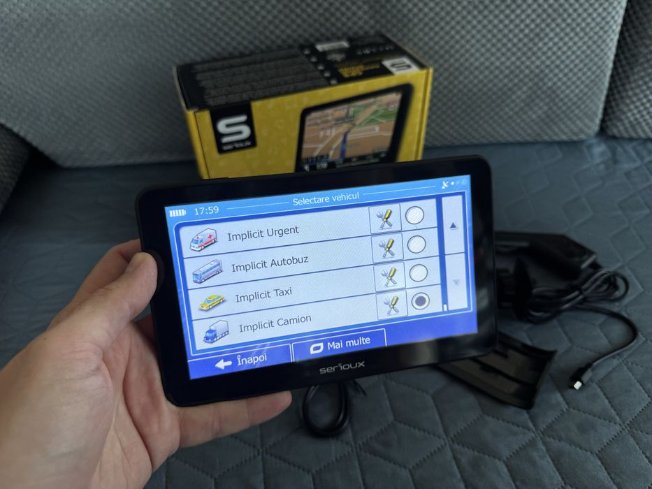 GPS auto camion Serioux UPQ700 ecran 7” actualizat ca nou