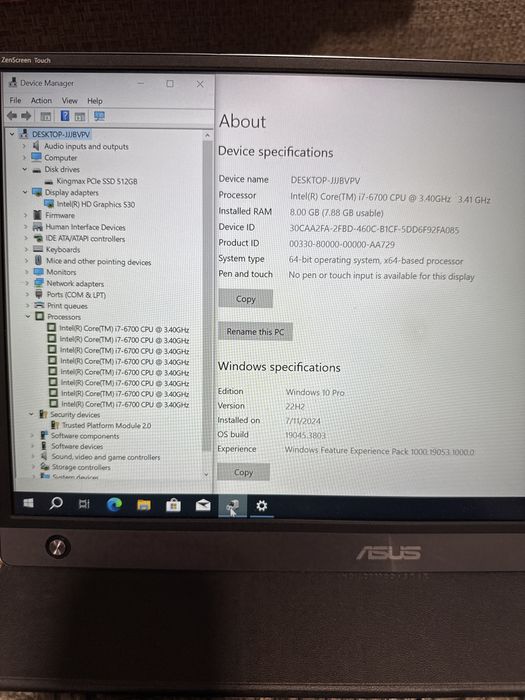 Calculator HP EliteDesk 800 G3 SFF, Intel i7-6700, 16GB RAM, 512GB SSD