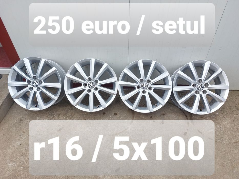 Jante aluminiu ORIGINALE r16 / Vw Audi Skoda Seat / 5x100