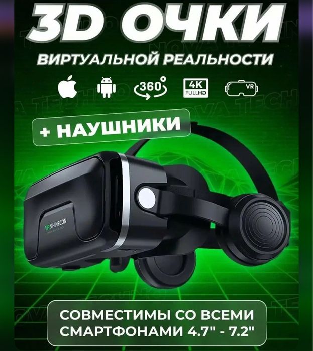 Игровые 3D очки виртуальной реальности HOCO VR DGA10 с наушниками