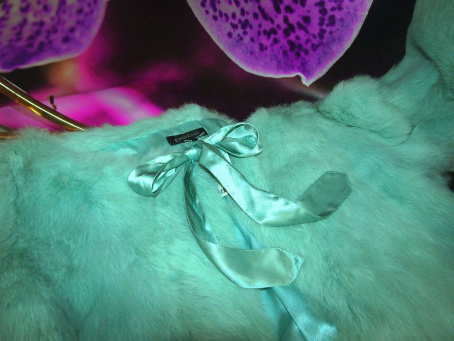 Пухкаво яке от естествена заешка кожа - Бранд Bebe