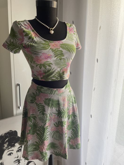 Compleu vara tricou cu fusta