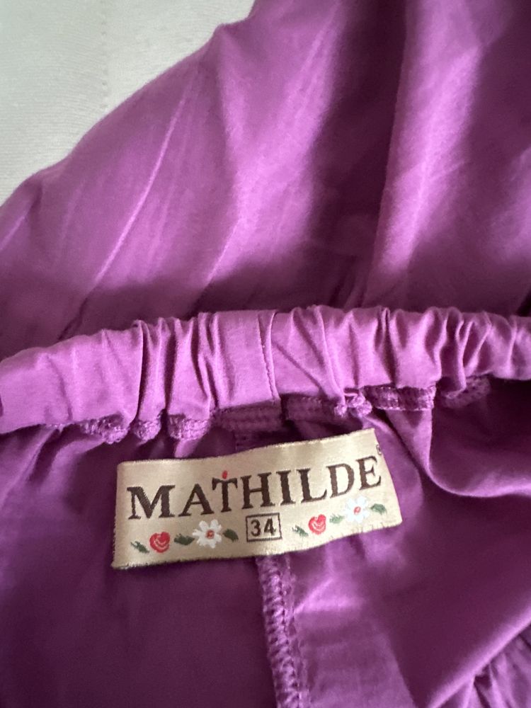 Pantaloni de vara Mathilde, croj lejer, marime 34