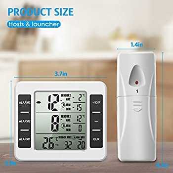 Термометр для внутреннего и наружного контроля холодильника
