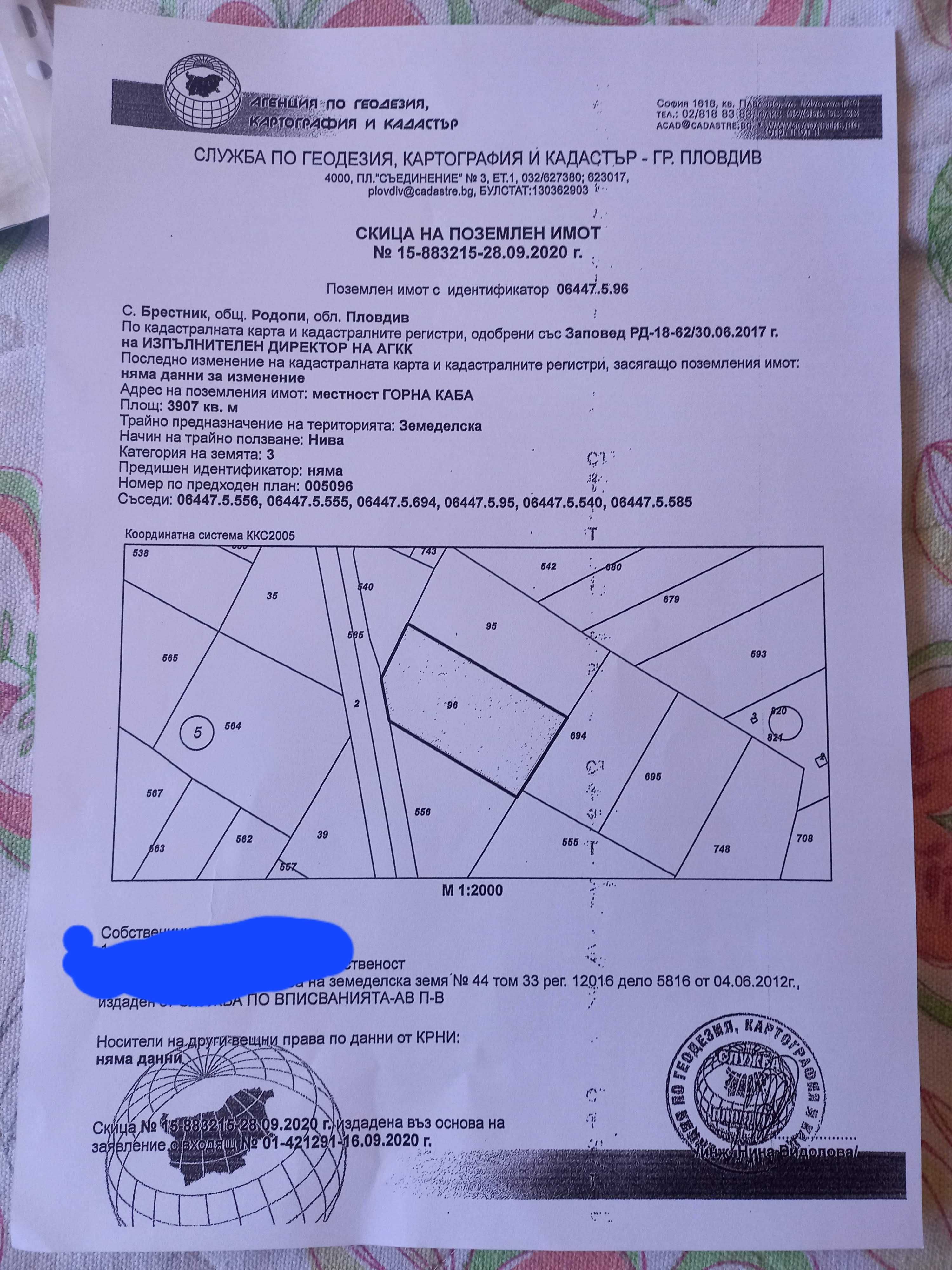 Имот на асеновградско шосе(втора линия)