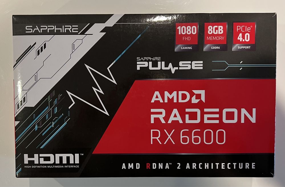 SAPPHIRE AMD RX 6600 PULSE 8GB - 21 месеца гаранция