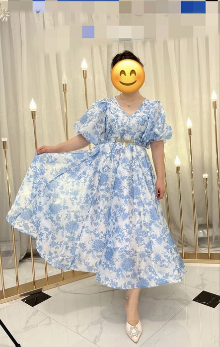 Көк көйлек, Турецкое платье,той,туған күнге,доставка по Казахстану,