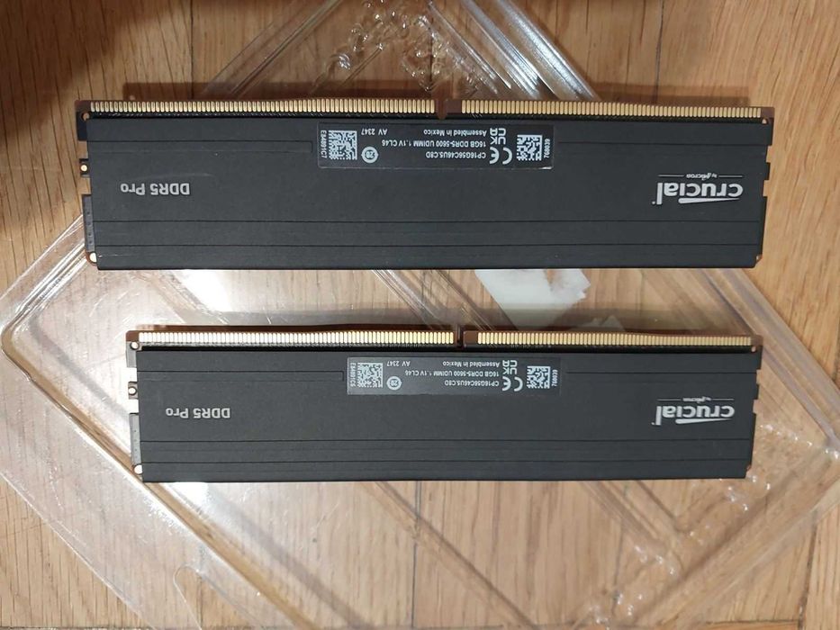 32GB 5600MT/s CL46 - Crucial DDR5 Pro (EXPO, XMP)