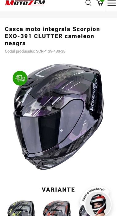 Vând casca Scorpion EXO-391 NOUA