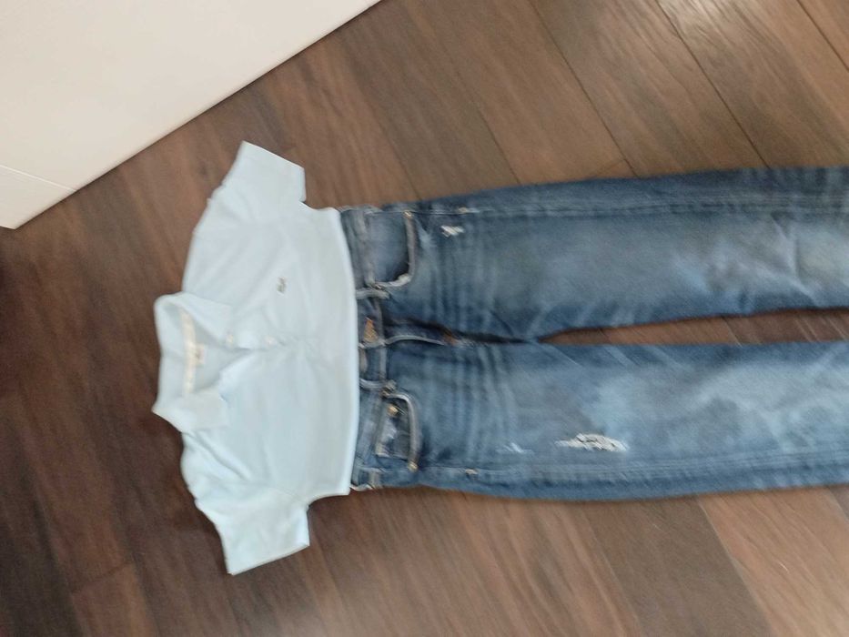 Polo M Lacoste si blugi H&M 28/32