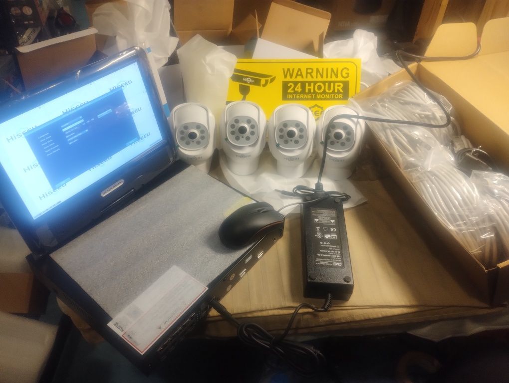 5Mp+Ptz】 5MP Poe система за охранителна камера за видеонаблюдение,10''