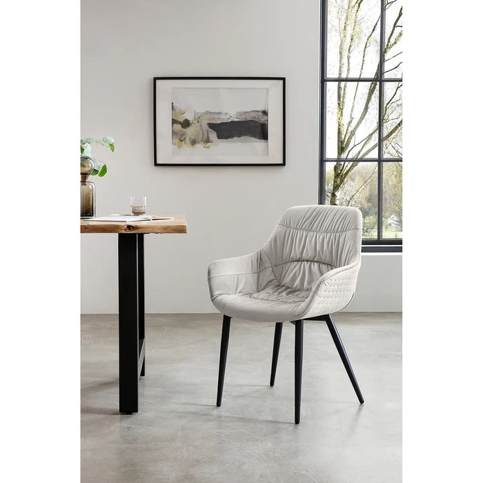 SS21! NOU Fotoliu dinning, cream, catifea