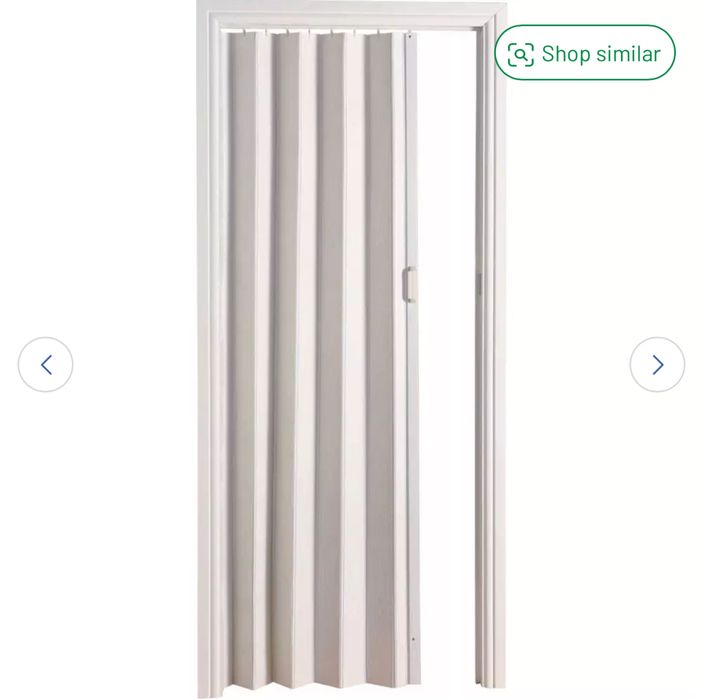 Ușă pliantă cu aspect de stejar alb