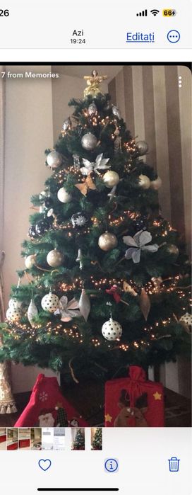 Vand brad artificial cu conuri de lux