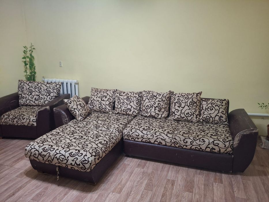 Диван раскладной с креслом