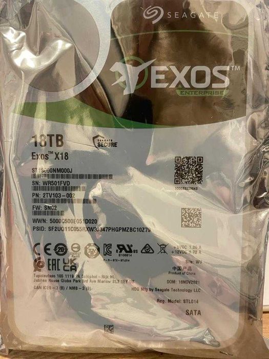 HDD seagate Exos X18 18tb noi sigilate