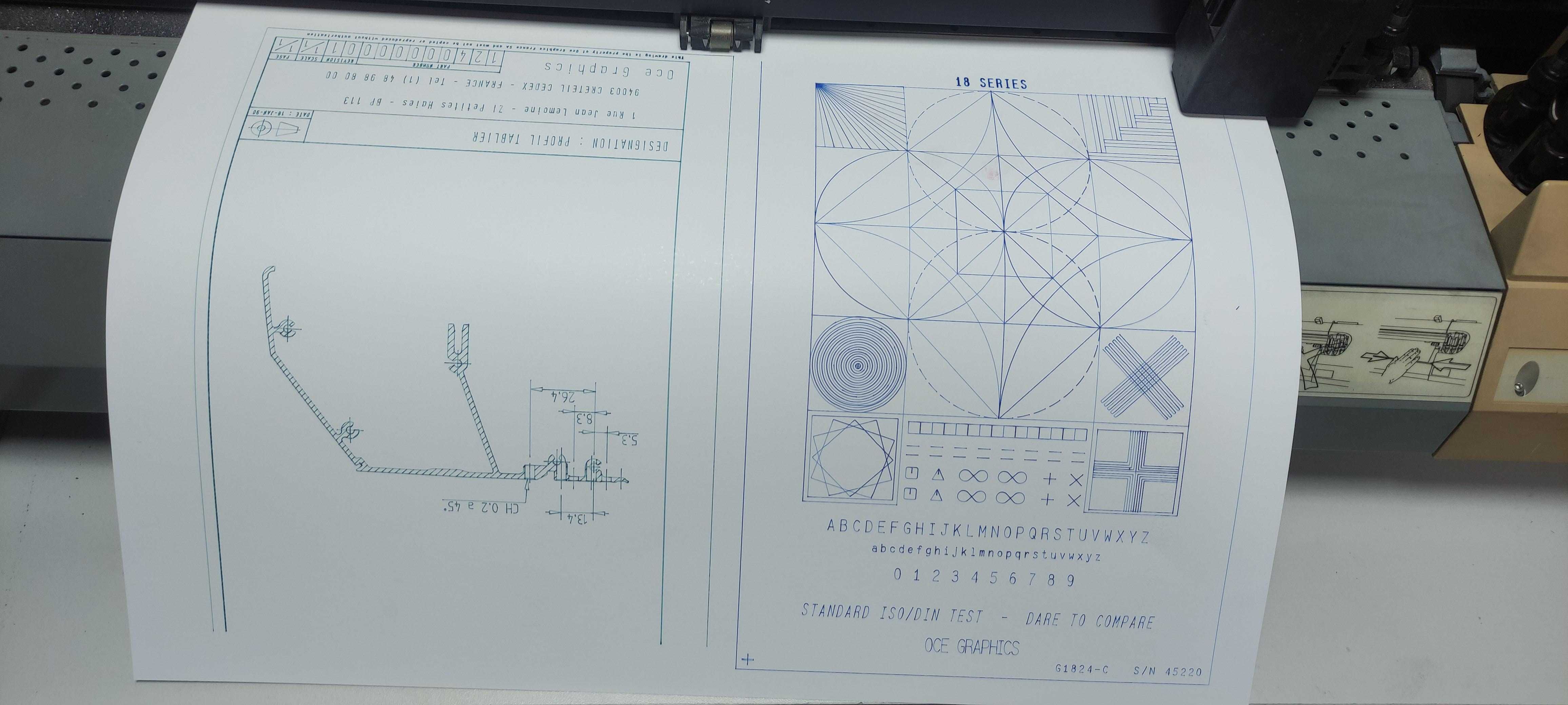 Плотер OCE G1824-C - за чертежи, кройки и др