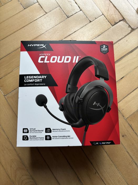 Casti gaming HyperX Cloud II, Gri
