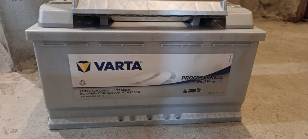 Акумулатор varta 90ach ,тягов