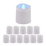 Set 12 lumanari LED flacara artificiala lumina ambient baterii incluse