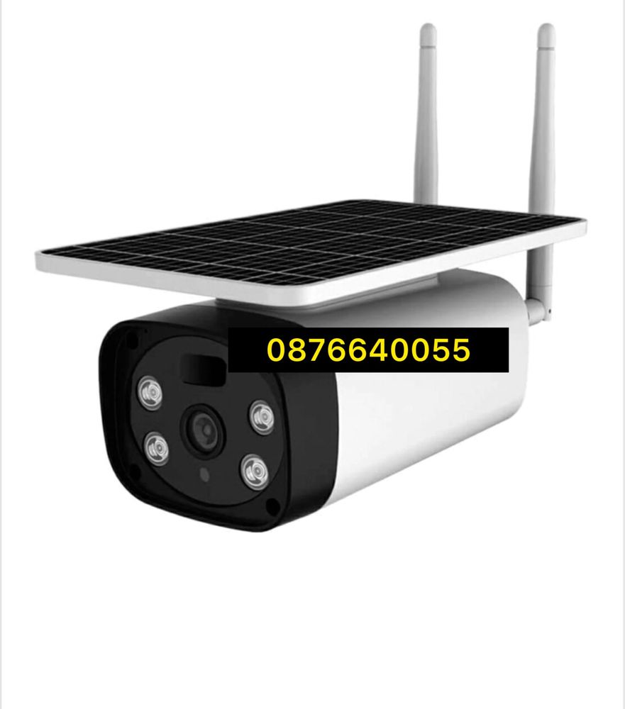 Full HD 2MP 1080p Водоустойчива камера Wifi соларна безкабелна