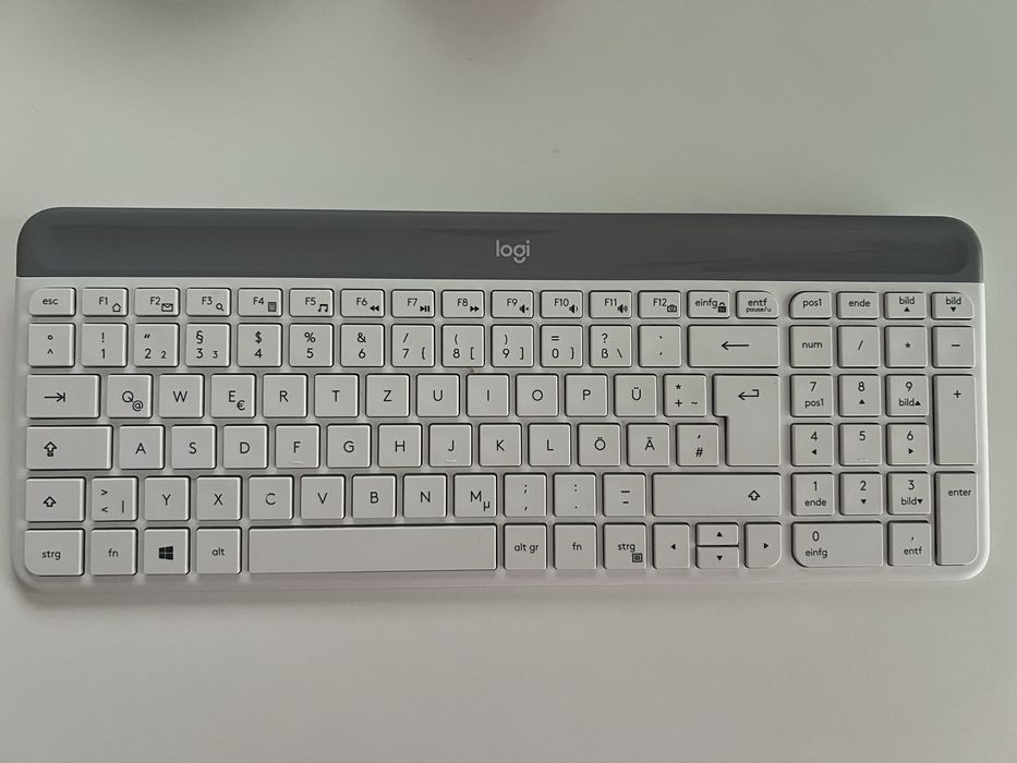 Tastatura Logitech wireless alba, MK470 layout germana QWERTZ