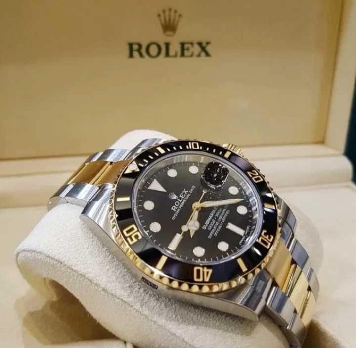 Ceas Rolex Submariner Gold&Silver Automatic (MECANIC) CALITATE+