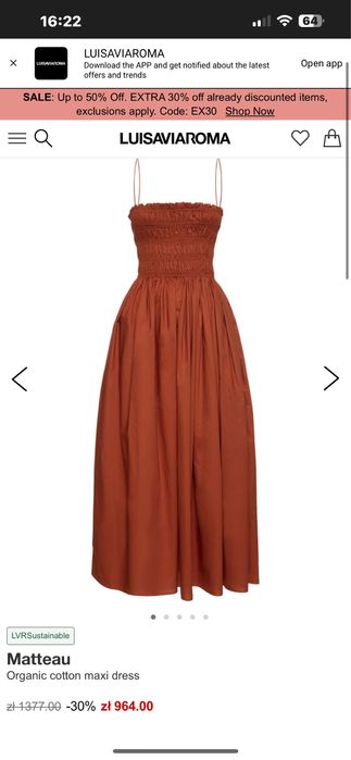 Rochie Matteau nouă . Bumbac organic
