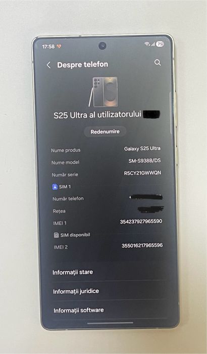 Samsung S25 Ultra 5G /512 gb