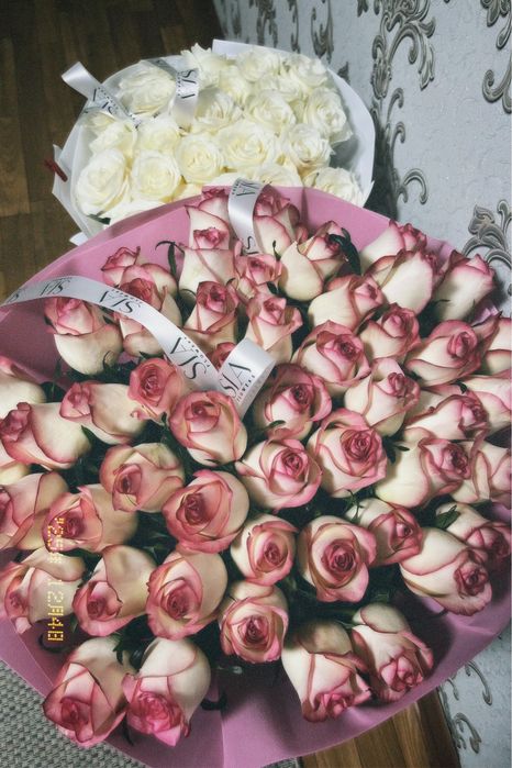 Цветы свежие 51шт, 25 шт