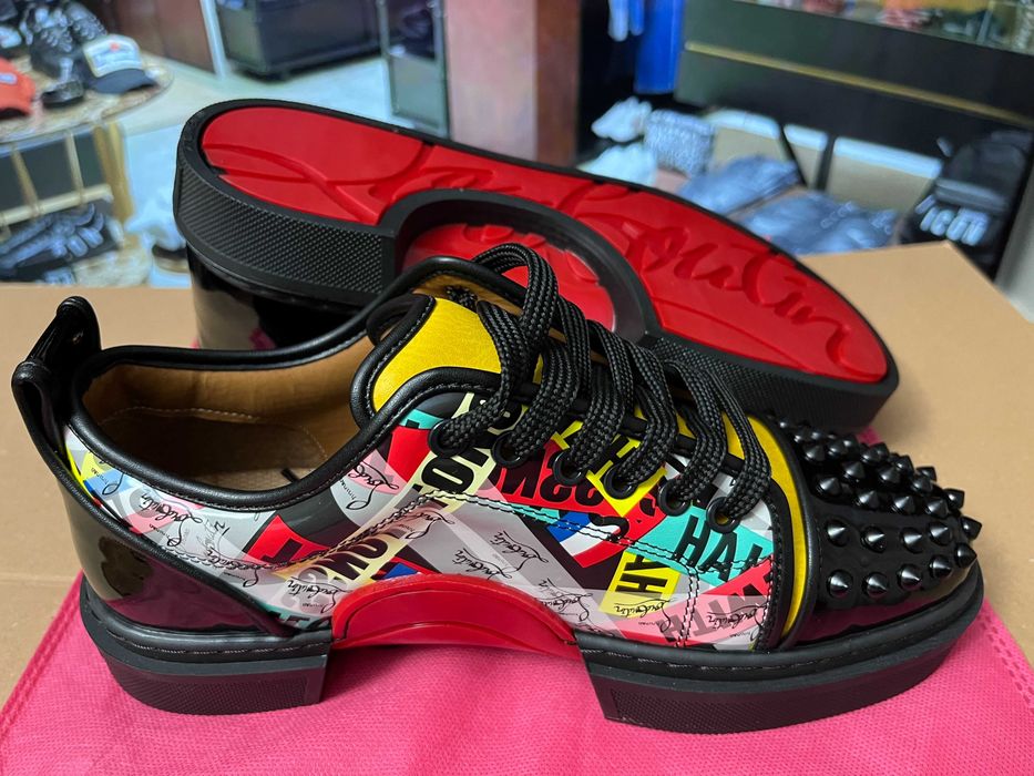 *OFERTĂ IARNĂ* Adidasi-loafers-pantofi Christian Louboutin "Graffiti"